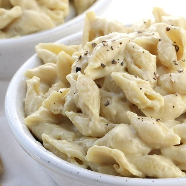 Vegan Mac and Cheese with Truffle Cream Sauce